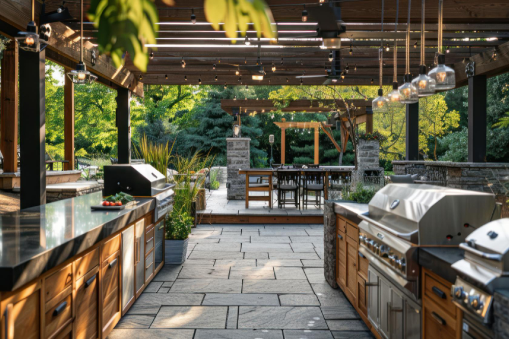 Outdoor kitchens and barbecues