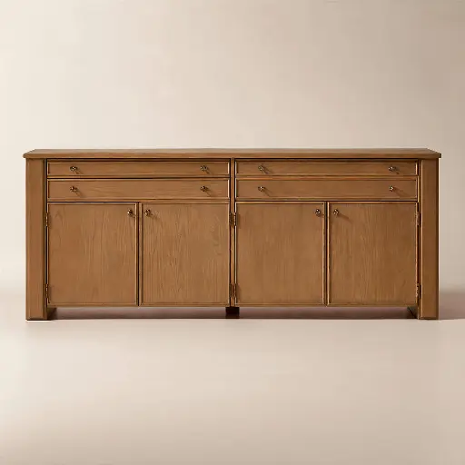 Bureaustandaard met scherm (brown)