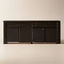 Light Ash Wood Credenza