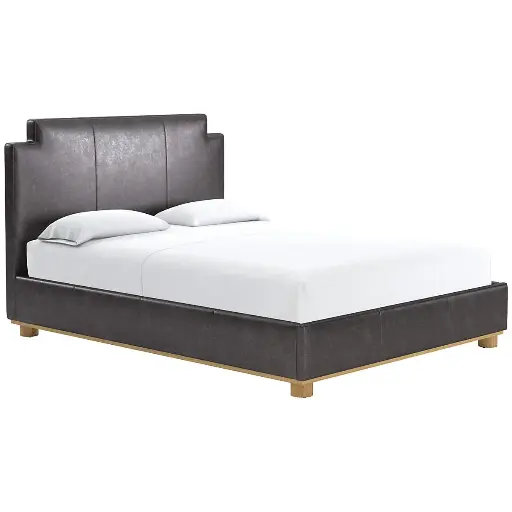  Upholstered Queen Bed (Black)