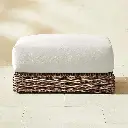All-Weather Rattan Outdoor Ottoman
