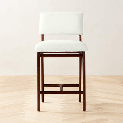 Cloud Whisper White Counter Stool