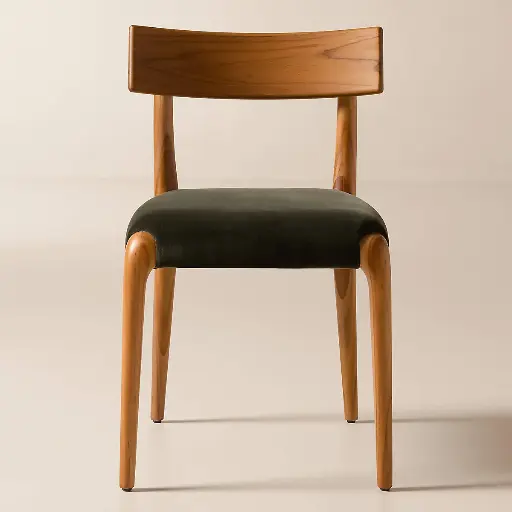 [FURN_0269] Boucle Dining Chair (raven)