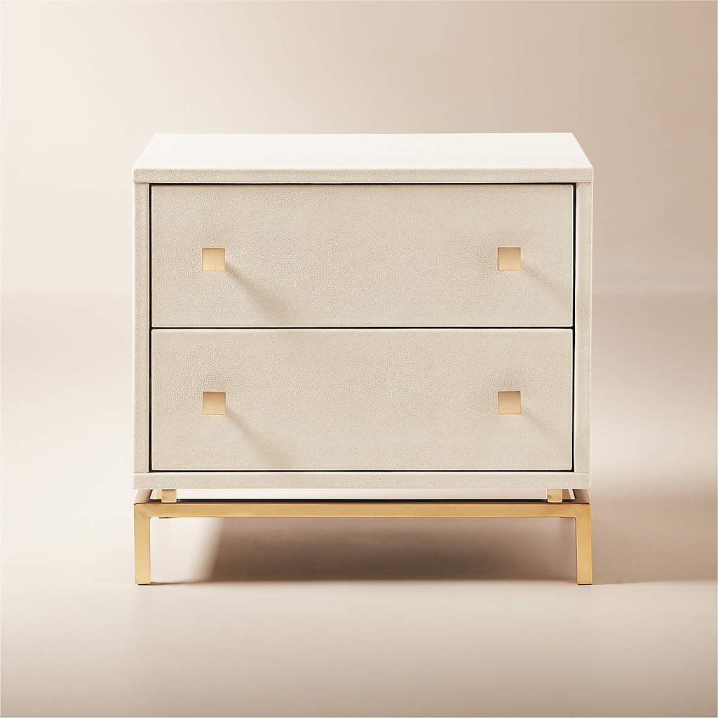 Ivory Glow Drawer Nightstand