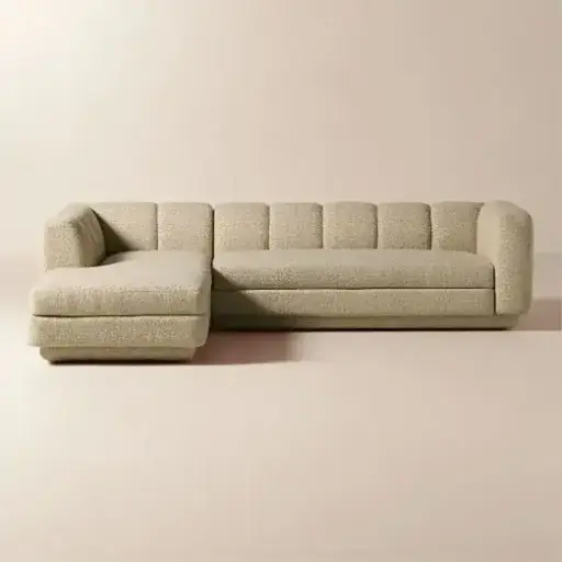 Sofa with Left-Arm (1 year, Camel)