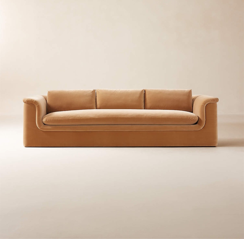 Mocha Majesty Velvet Sofa