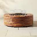 Teak Wood Fire Table