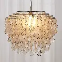 Teardrops Capiz Chandelier