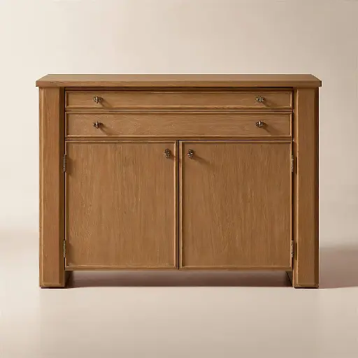 Dark Ash Wood Credenza (brown)