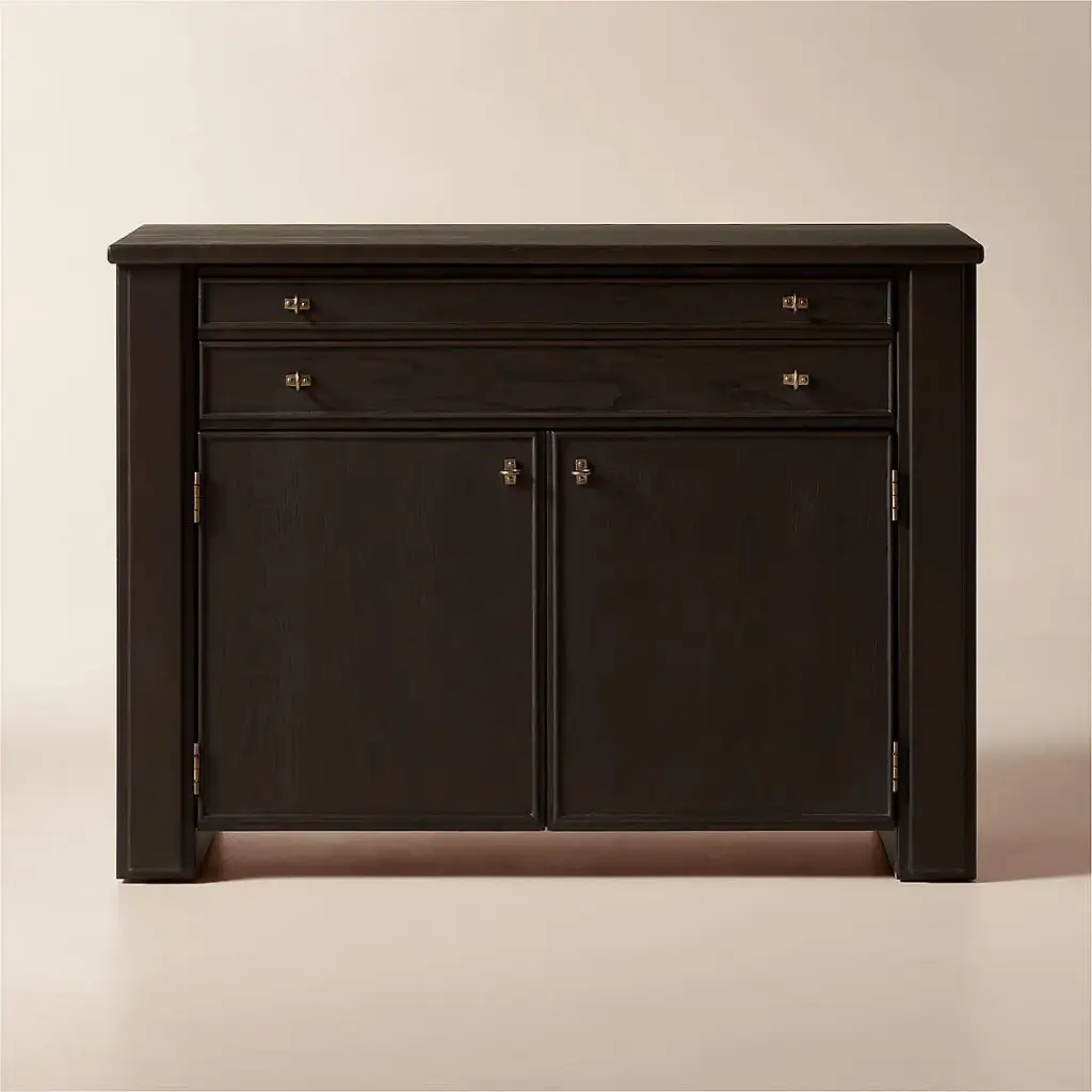 Dark Ash Wood Credenza