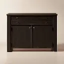 Dark Ash Wood Credenza
