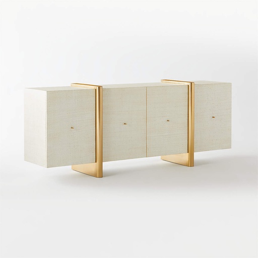 [AS003] Alabaster Luxe Lacquered Credenza