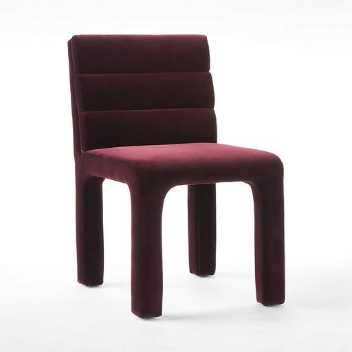 [AS011] Bordeaux Channel-Tufted Dining Chair