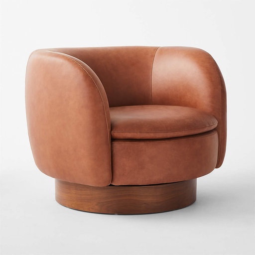 [AS012] Brown Elegance Revolving Chair