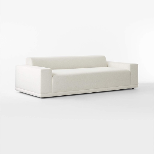 [AS022] Crisp Linen White Performance Sofa