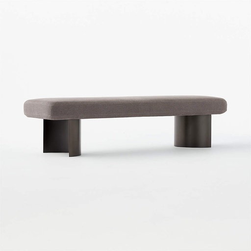 [AS027] Elegant Grey Diamond Bench