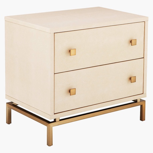 [AS038] Ivory Glow Drawer Nightstand