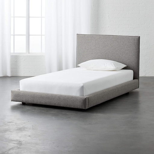 [AS049] Modern Grey Tweed Bed