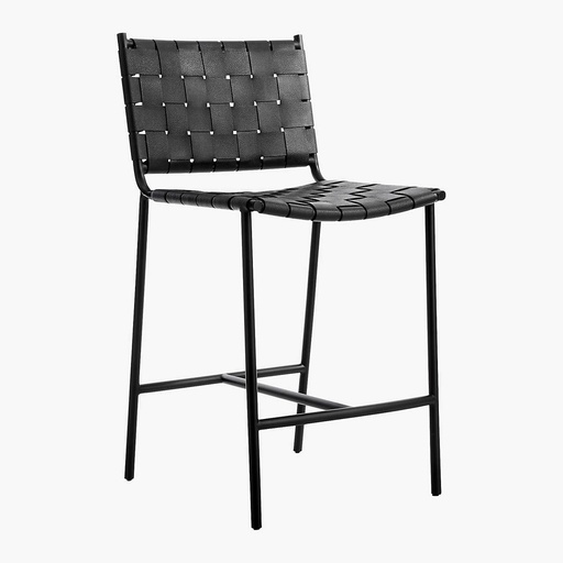 [AS056] Noir Basketweave Counter Stool