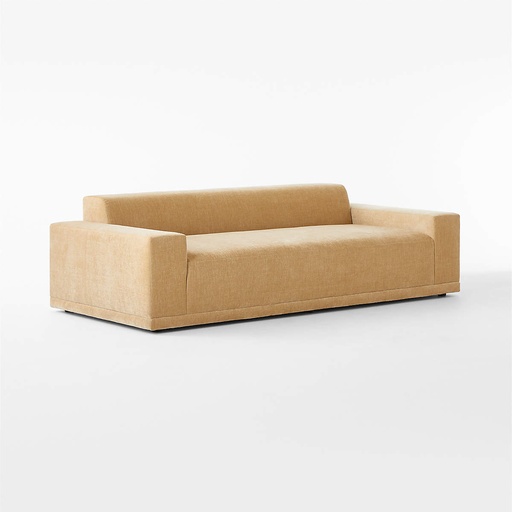 [AS083] Soft Wheat Velvet Comfort Sofa