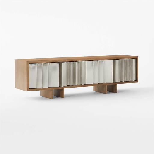 [AS084] Steel craft Oak Wood Media Console