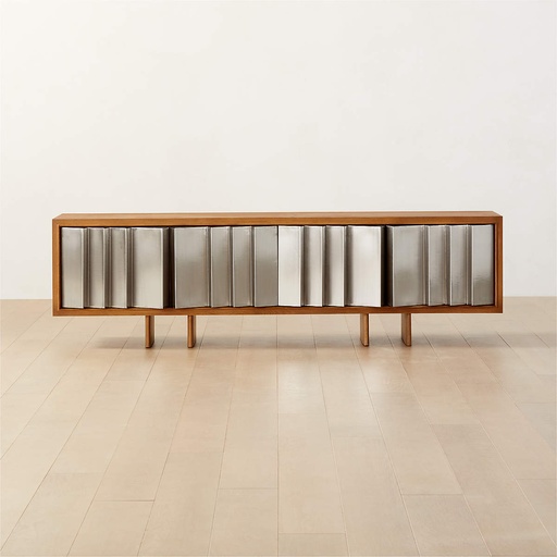 [AS084] Steel craft Oak Wood Media Console