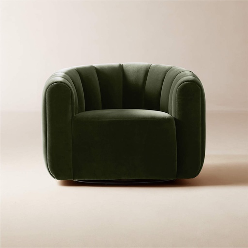 [AS087] Swivel Serenity Green Chair