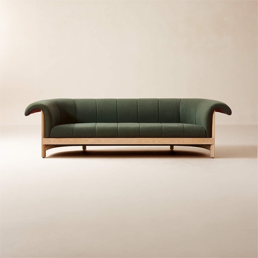 [AS095] Verdant Opulence Green Sofa