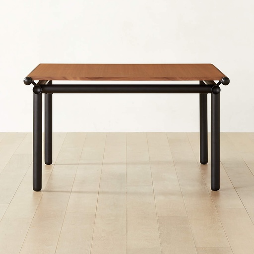 [AS096] Walnut Serenity Square Dining Table