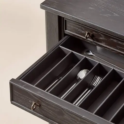 Dark Ash Wood Credenza