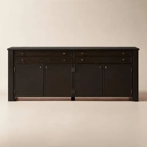 Light Ash Wood Credenza
