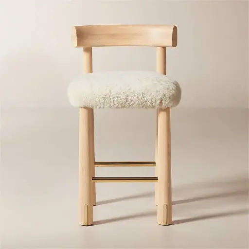 Oak Wood Counter Stool